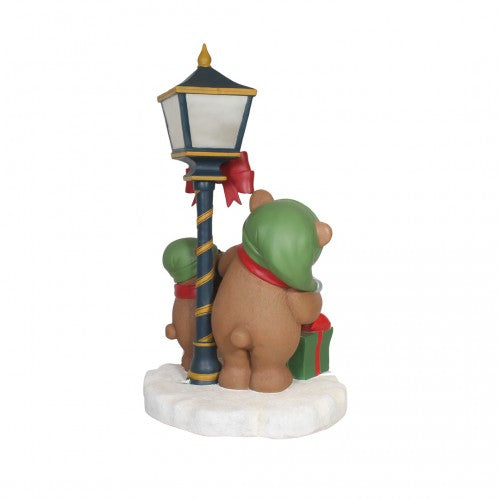 Christmas Caroler Teddy Bears Over Sized Statue