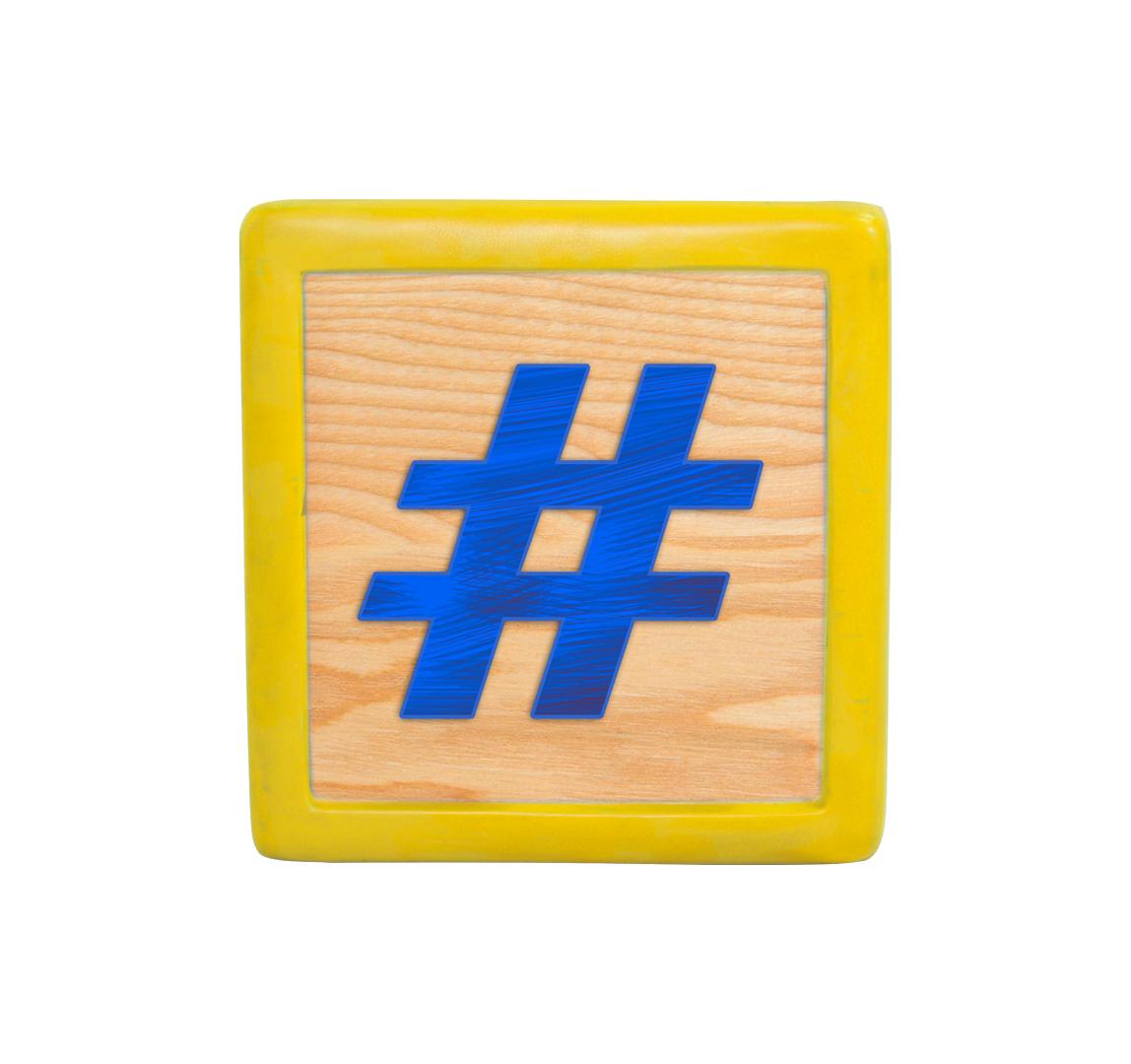 Letter Block Sides #,!,?,-,&,@ Over Sized Statue