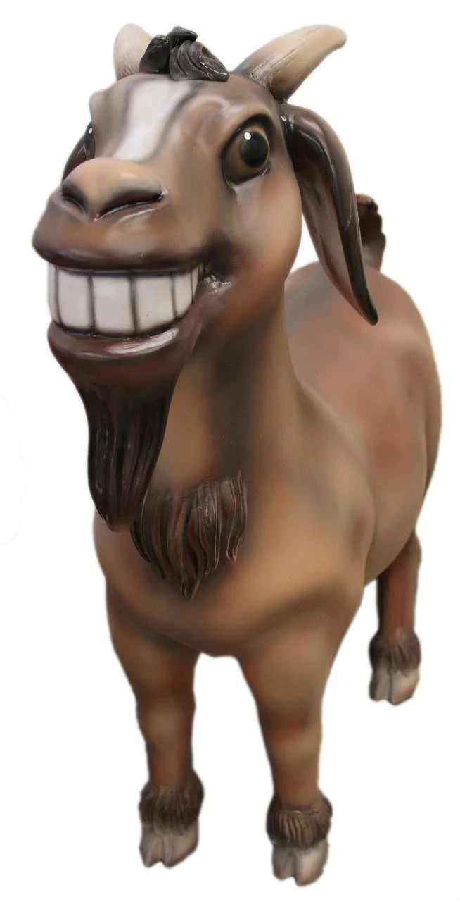 Comic Goat Life Size Statue - LM Treasures