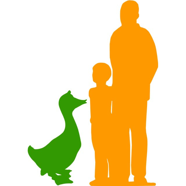 Comic Male Goose Life Size Statue