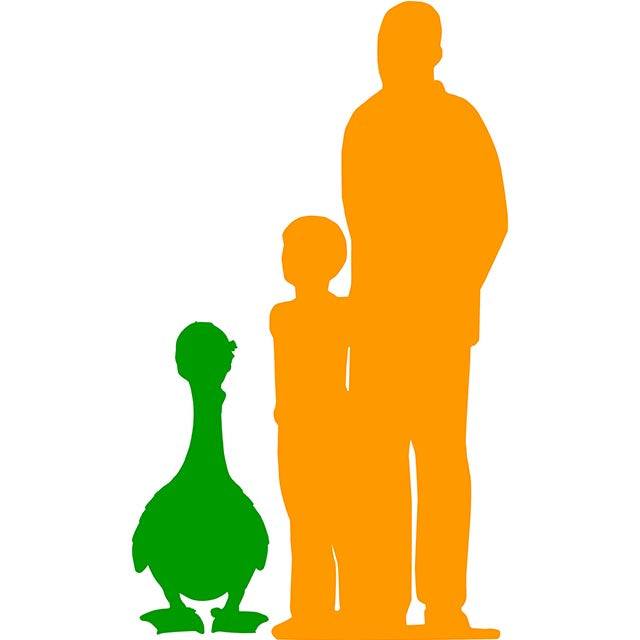 Comic Female Goose Life Size Statue
