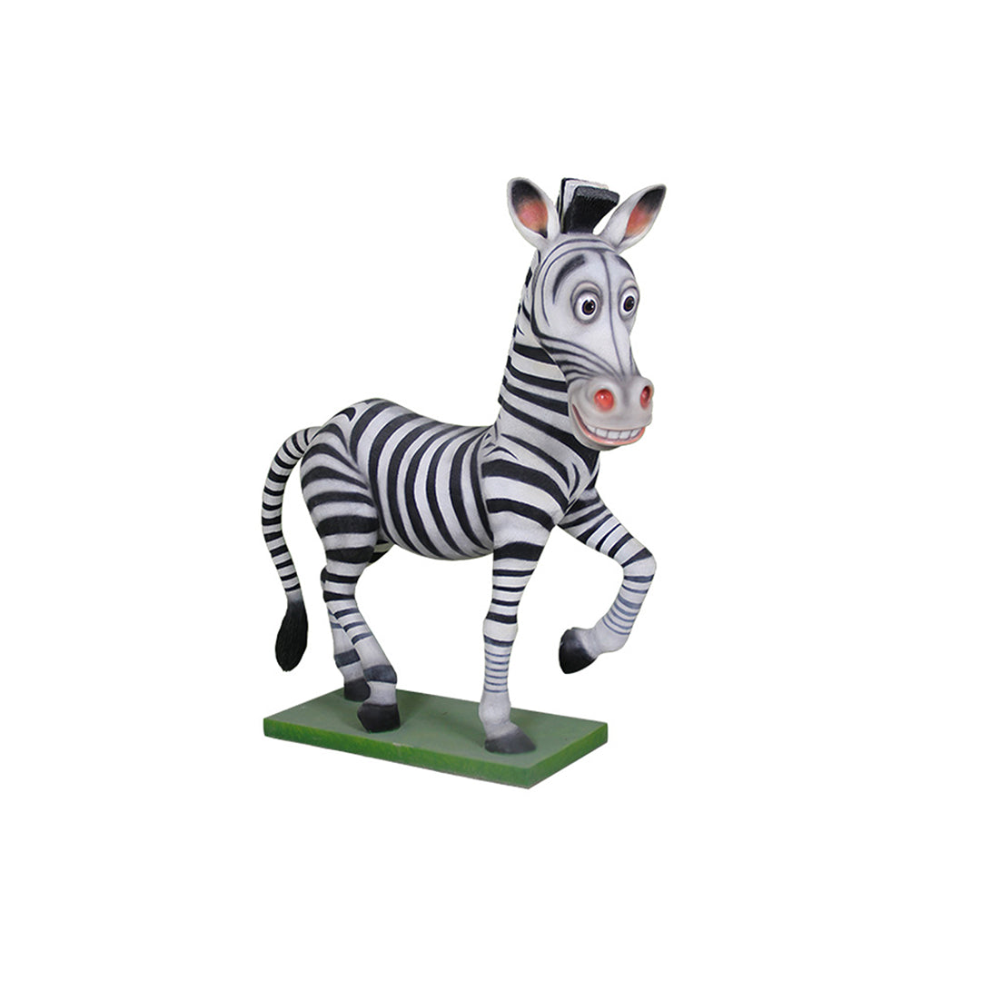 Comic Zebra Life Size Statue