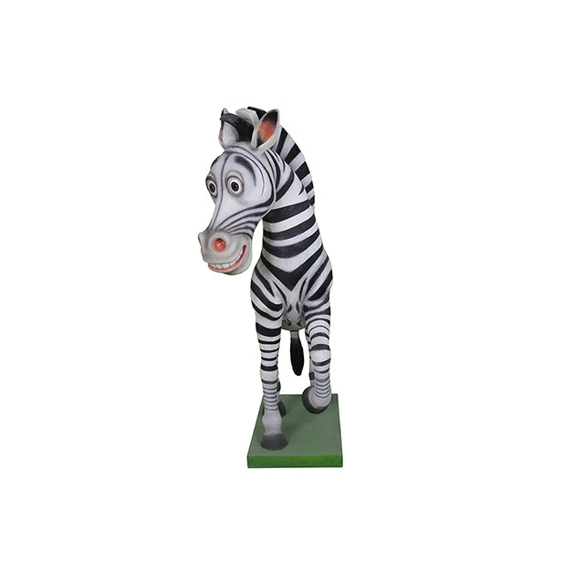 Comic Zebra Life Size Statue
