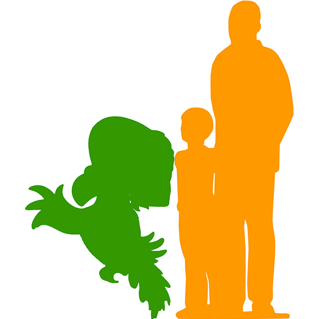 Comic Pirate Parrot No Stand Over Sized Statue