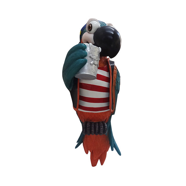 Comic Pirate Parrot No Stand Over Sized Statue