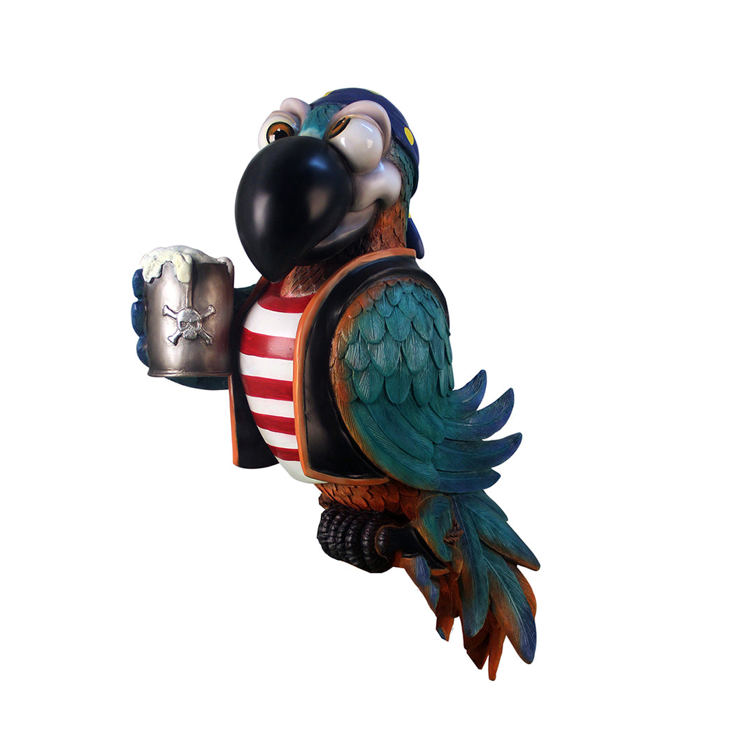 Comic Pirate Parrot No Stand Over Sized Statue