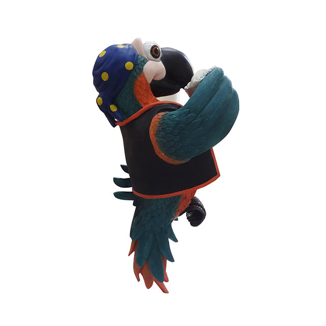 Comic Pirate Parrot No Stand Over Sized Statue