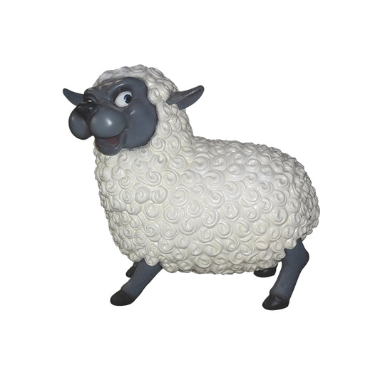 Comic Male Sheep Annoyed Life Size Statue