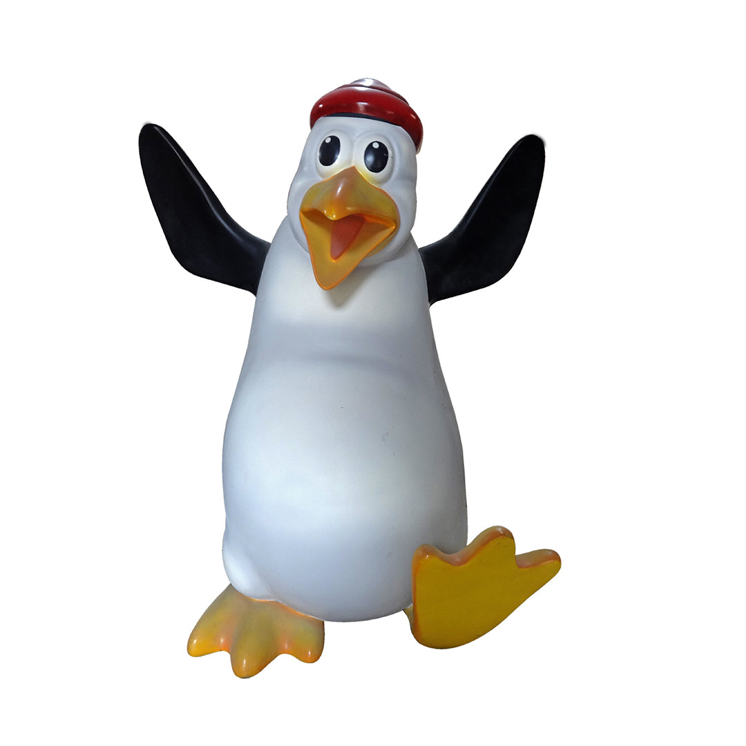 Comic Penguin Whipper Life Size Statue