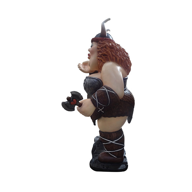 Viking Olga Blowing Kiss Life Size Statue