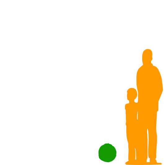 Viking Helmet Round Over Sized Statue