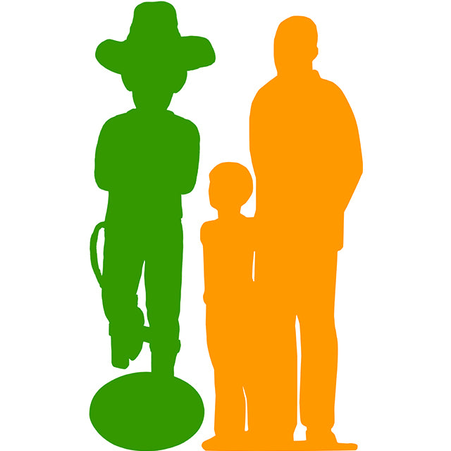 Relaxed Cowboy Life Size Statue