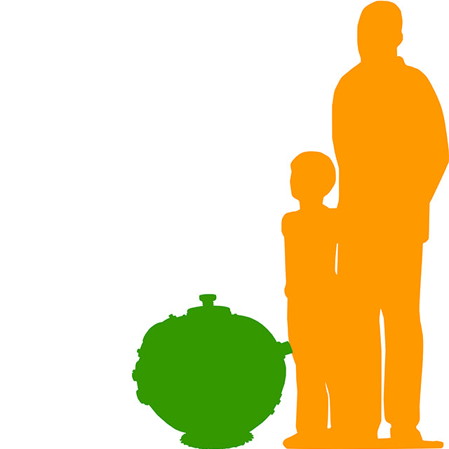 Comic Steampunk Robot Pumpkin Head Life Size Statue