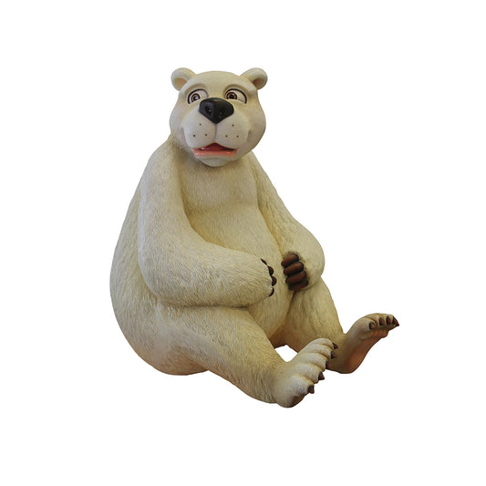 Comic Polar Bear Papa Life Size Statue