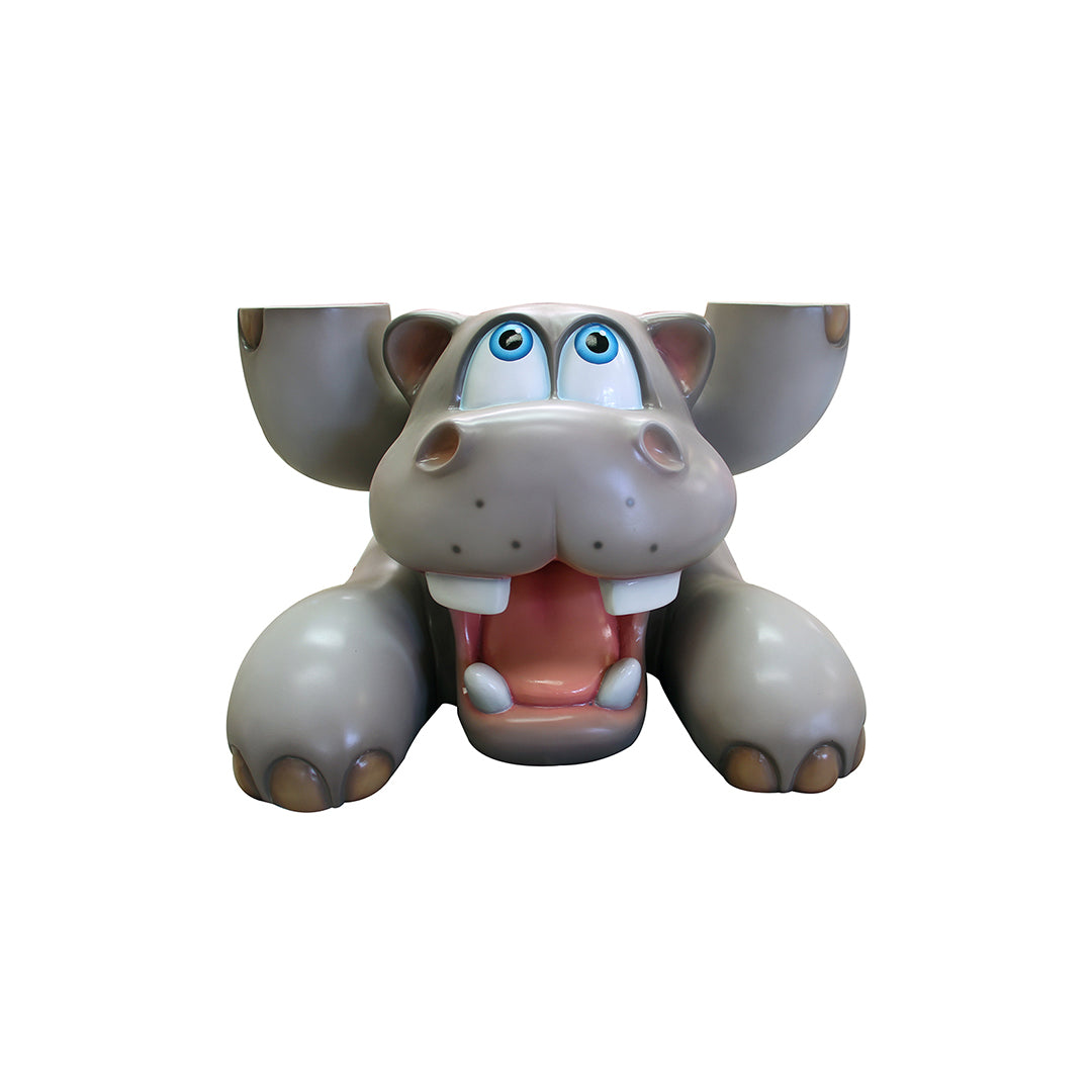 Comic Hippo Table Over Sized Statue