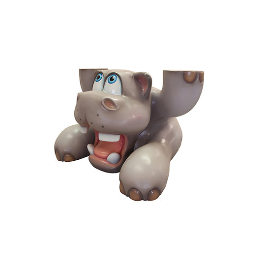 Comic Hippo Table Over Sized Statue