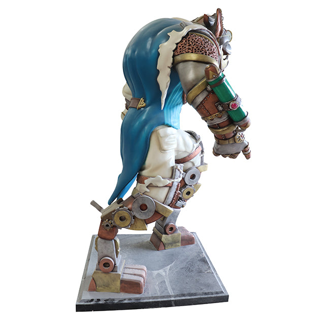 Robot Werewolf Punk Life Size Statue