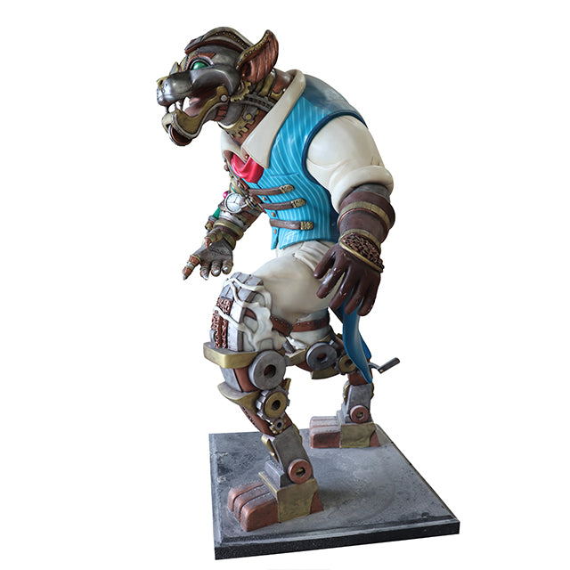 Robot Werewolf Punk Life Size Statue