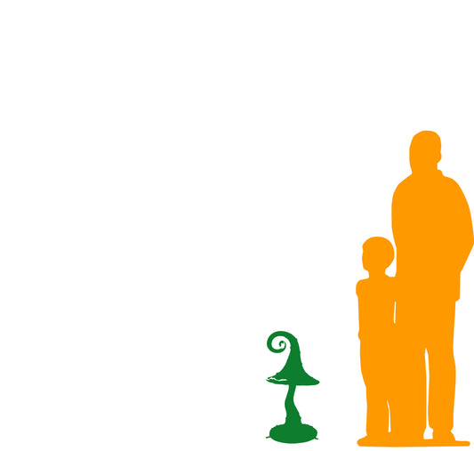 Swirl Mushroom Over Sized Statue