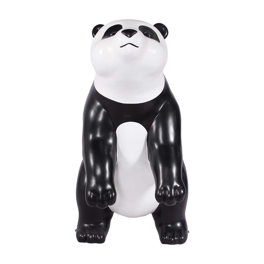 Panda Bear Mama Standing Life Size Statue