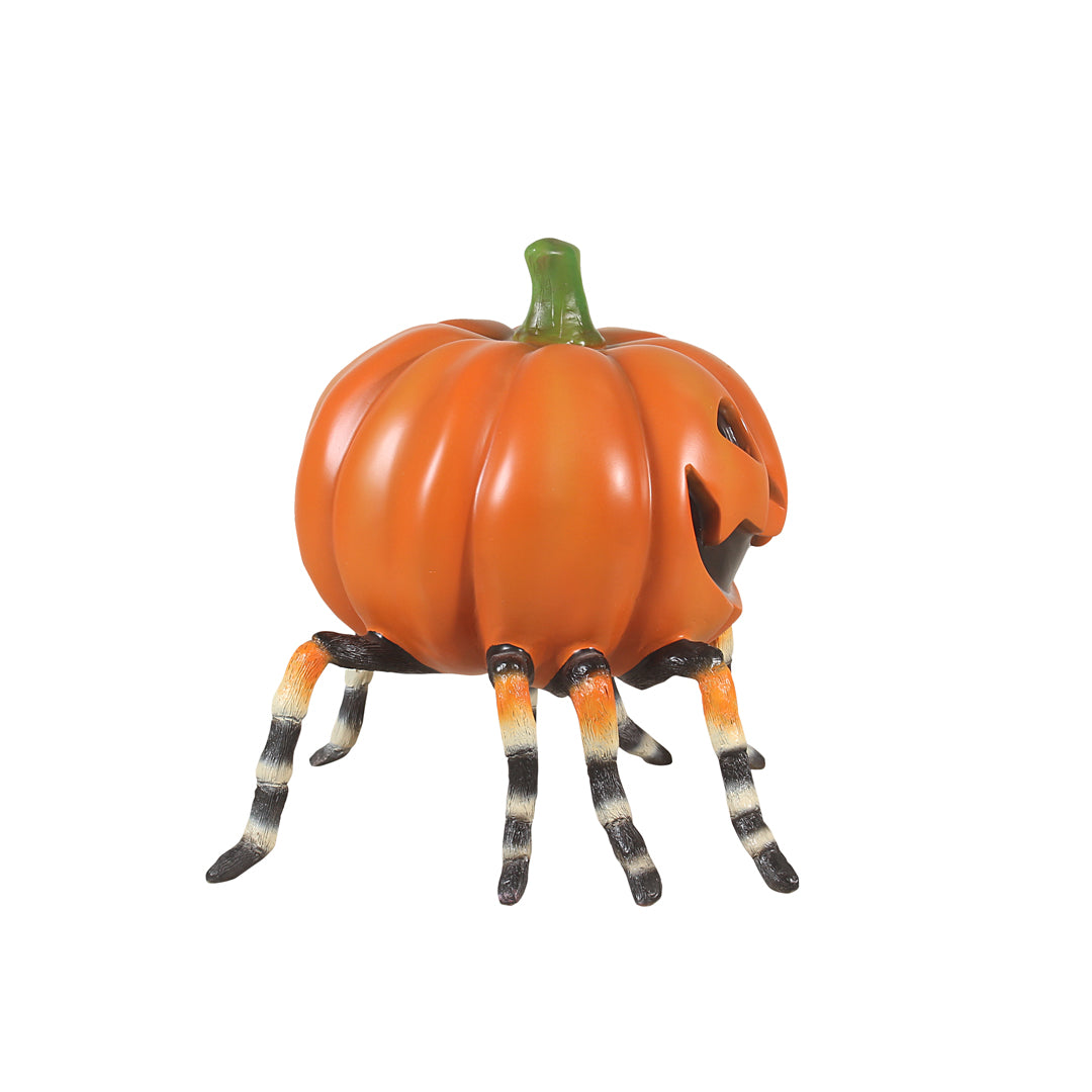 Pumpkin Head Spider Over Sized Statue