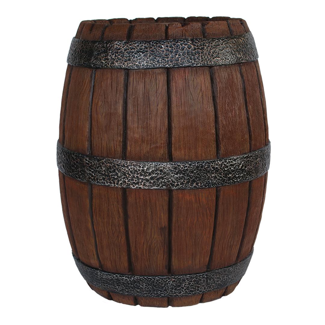 Barrel Wood Finish Statue