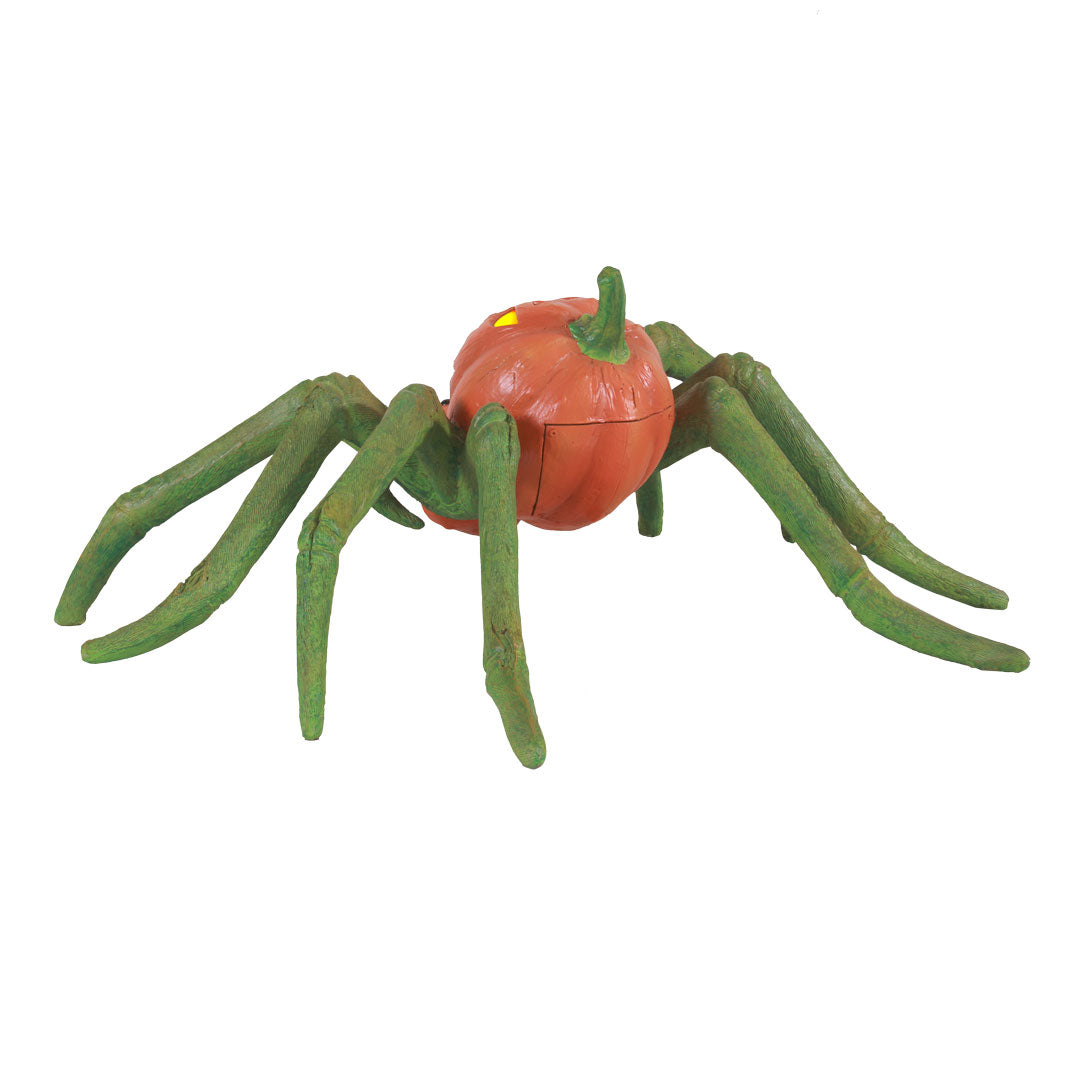 Pumpkin Spider Light Over Sized Statue