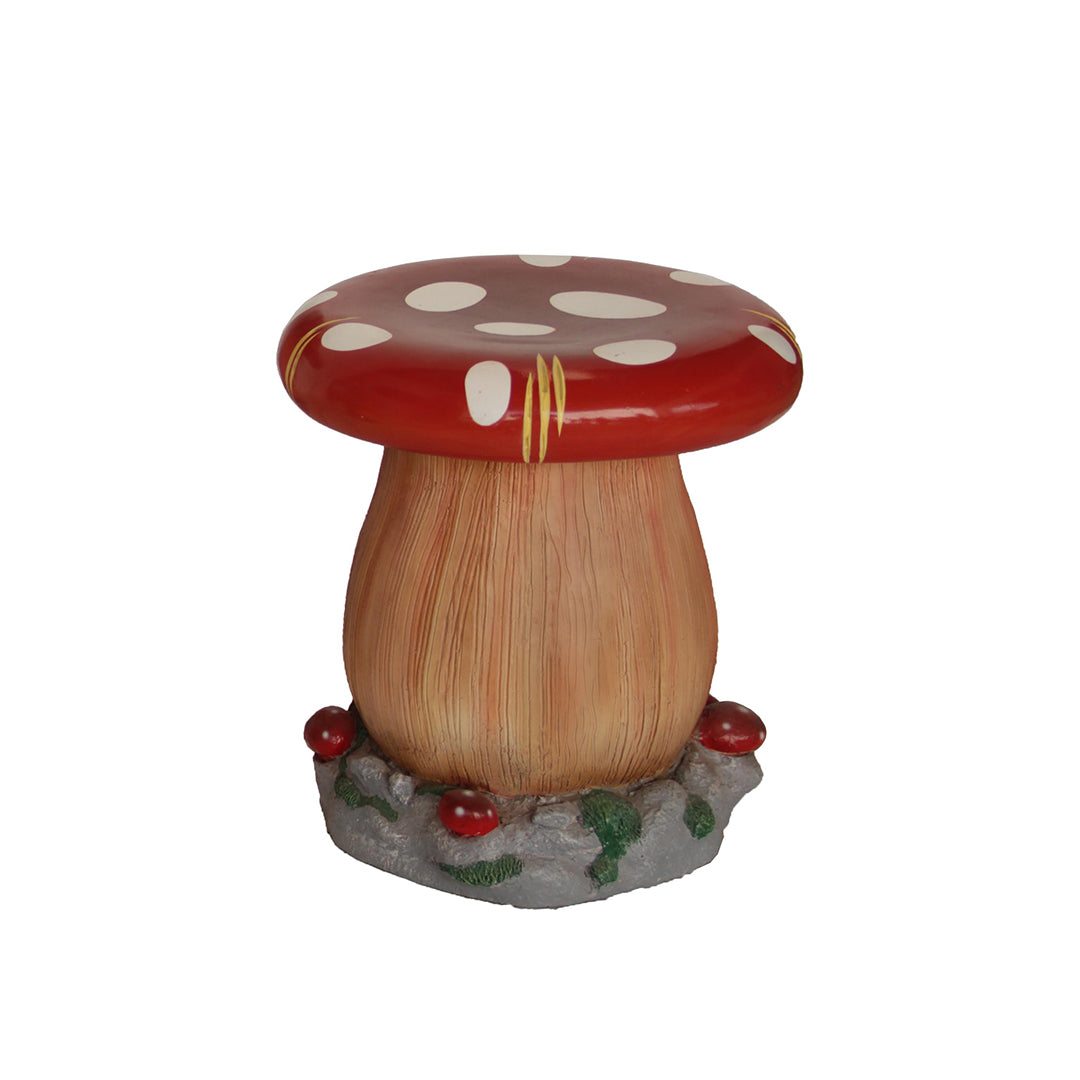 Single Mushroom Stool Life Size Statue
