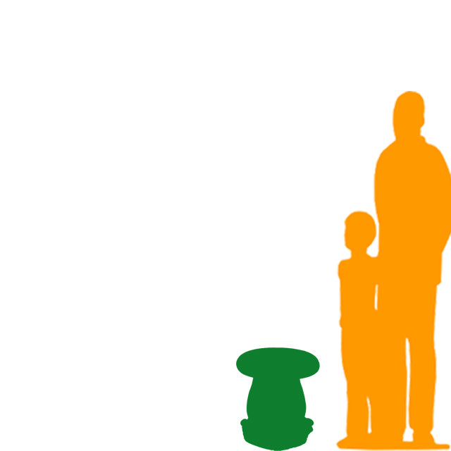 Single Mushroom Stool Life Size Statue