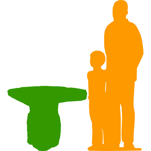 Stone Table Life Size Statue