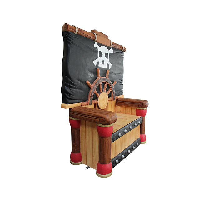 Comic Pirate Throne Chair Life Size Statue