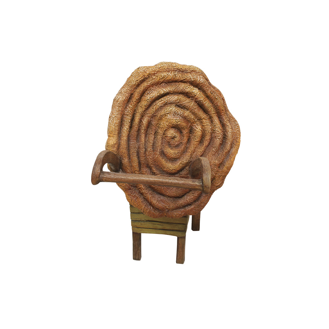 Wheel Barrow With Hay Over Sized Statue