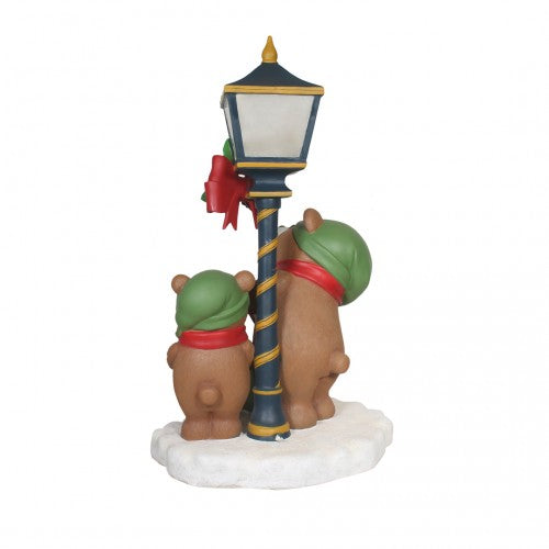 Christmas Caroler Teddy Bears Over Sized Statue