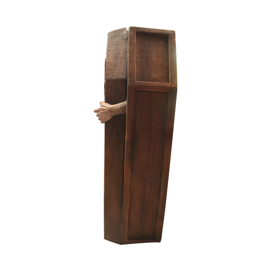 Coffin Standing Undead Over Sized Statue