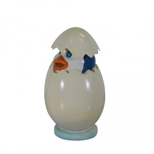 Comic Penguin Hatching Life Size Statue