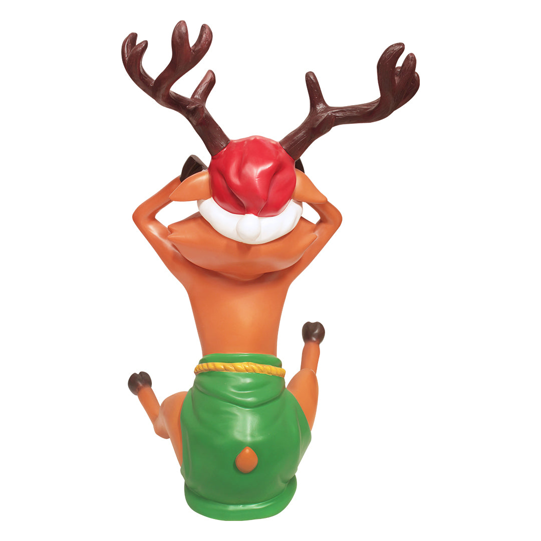 Reindeer Rudolph Santa Life Size Statue