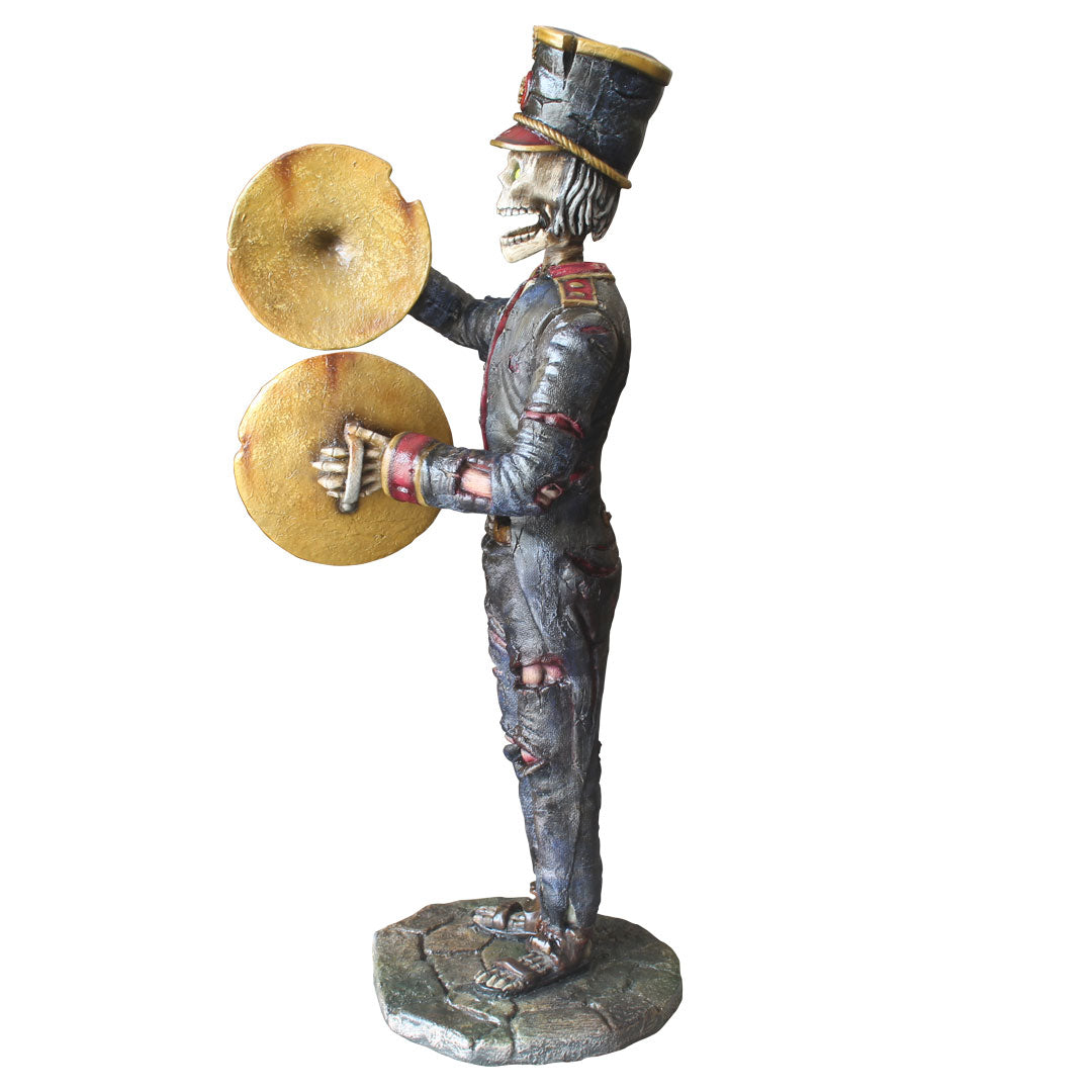 Skeleton Undead Cymbalist Life Size Statue