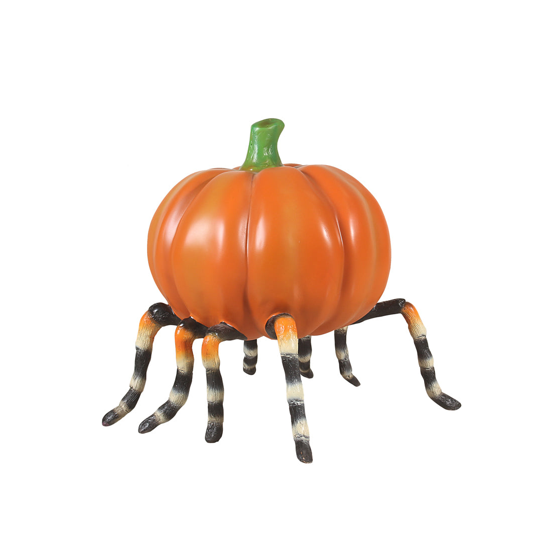 Pumpkin Head Spider Over Sized Statue