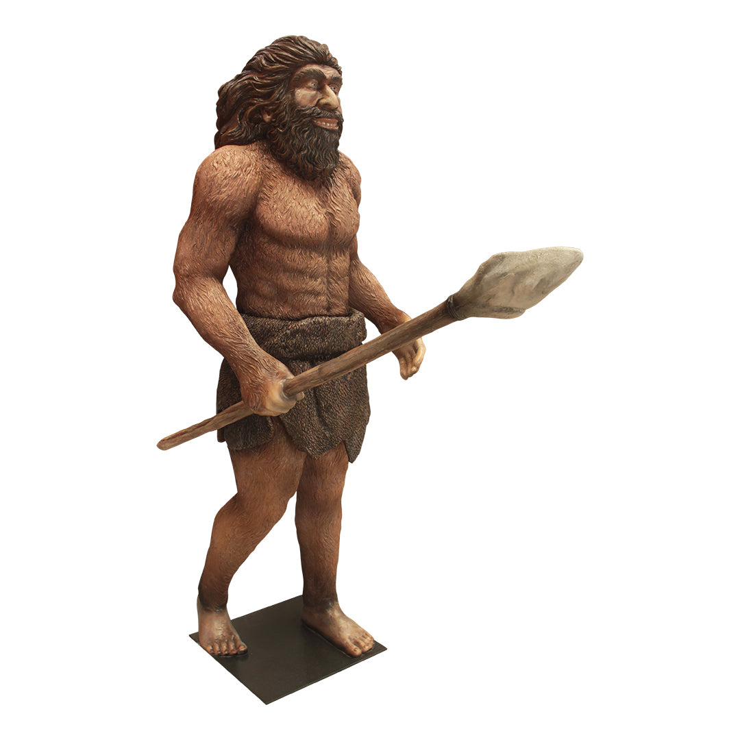 Neanderthal Cave Man Life Size Statue