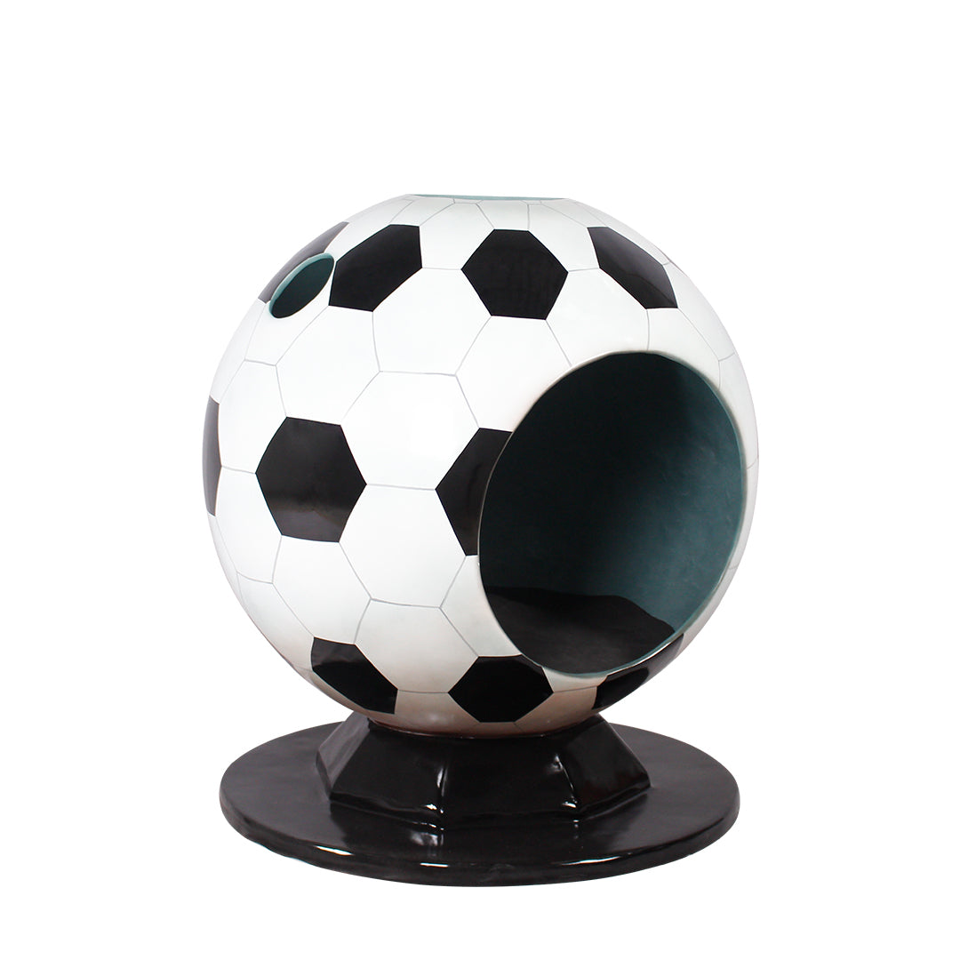 Soccer Ball Bubble Photo Op Statue