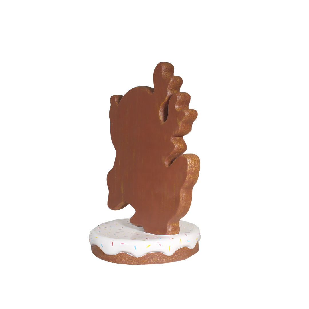 Gingerbread Reindeer Rudolph Over Sized Statue