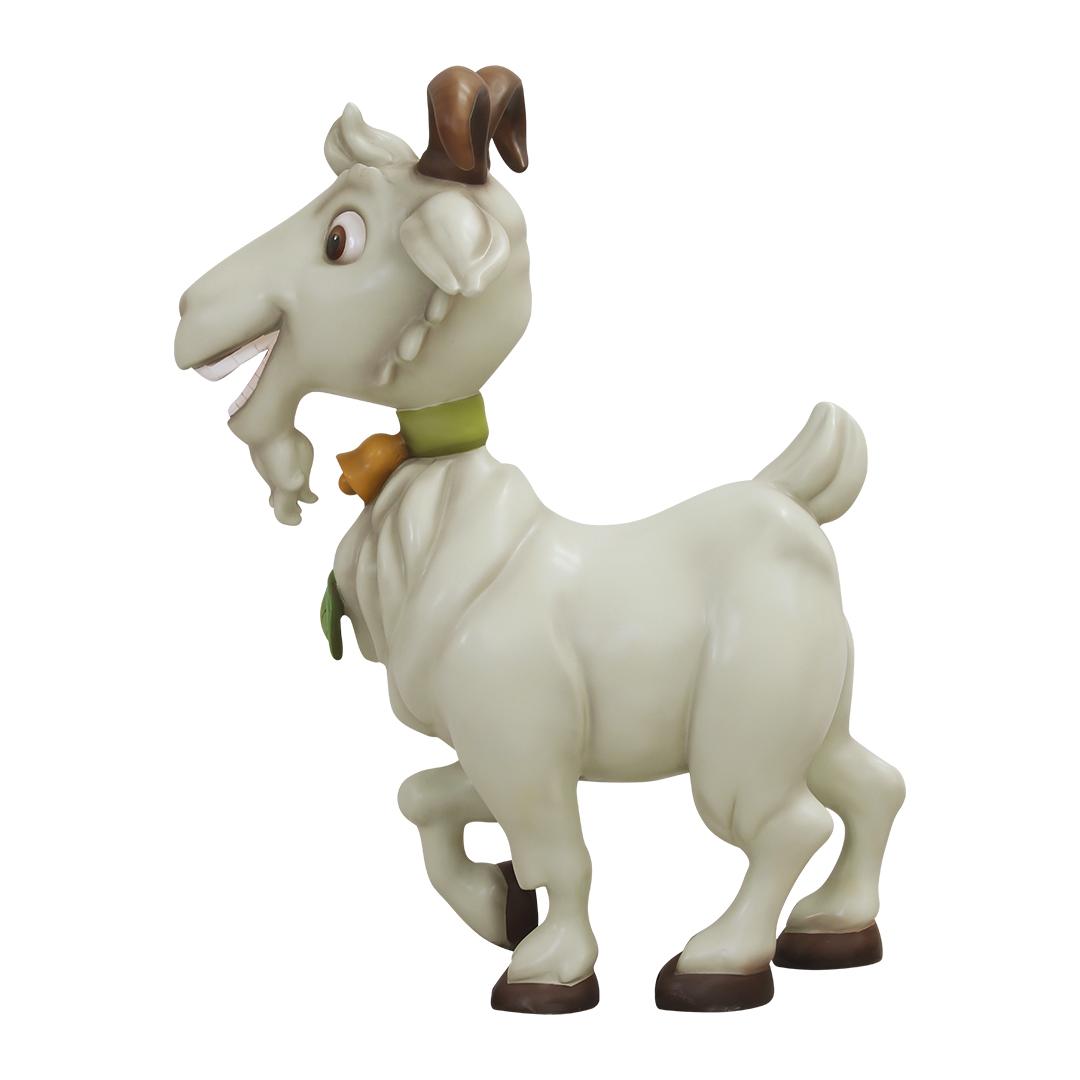Comic Goat Leaf Life Size Statue