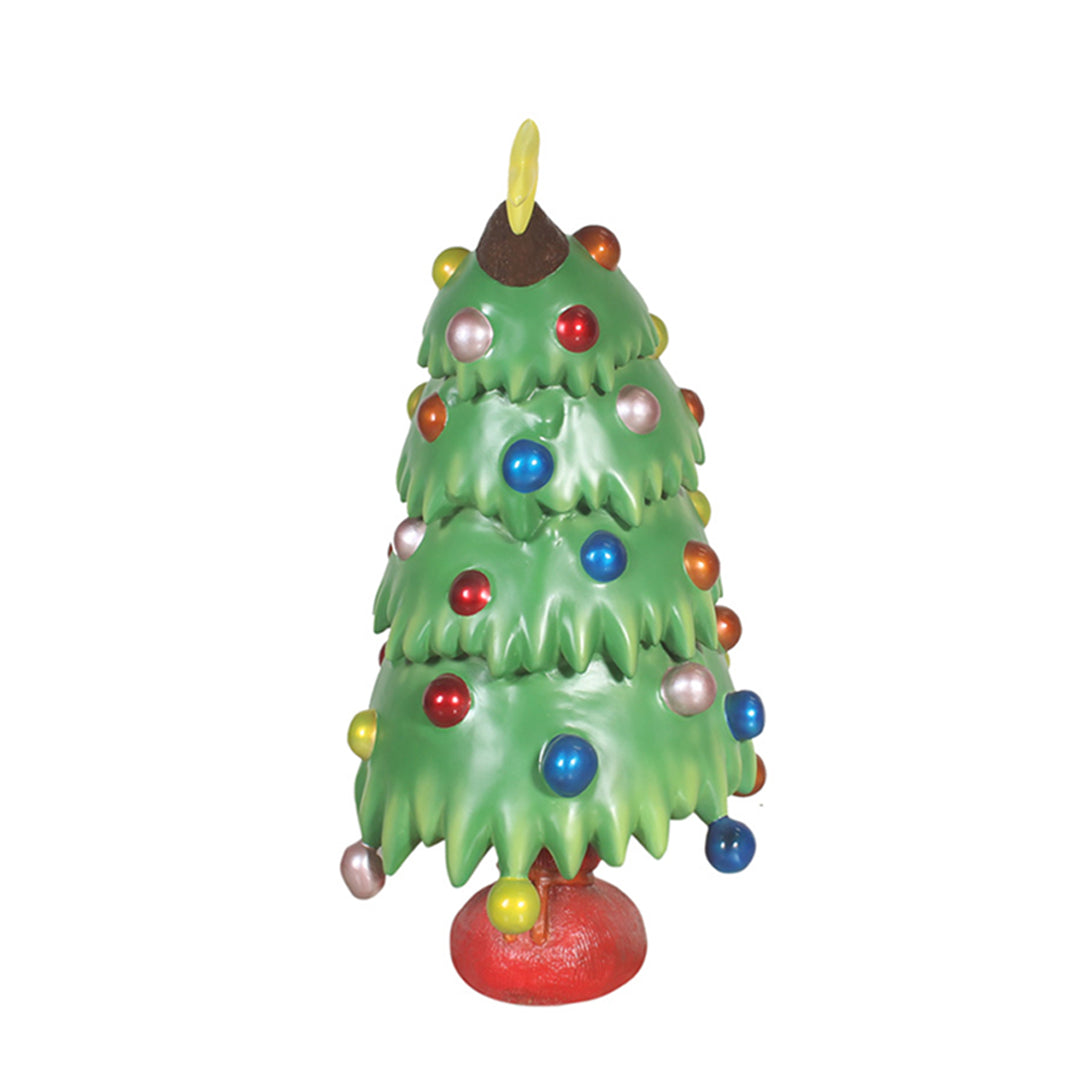 Christmas Tree Playing Saxophone Over Sized Statue