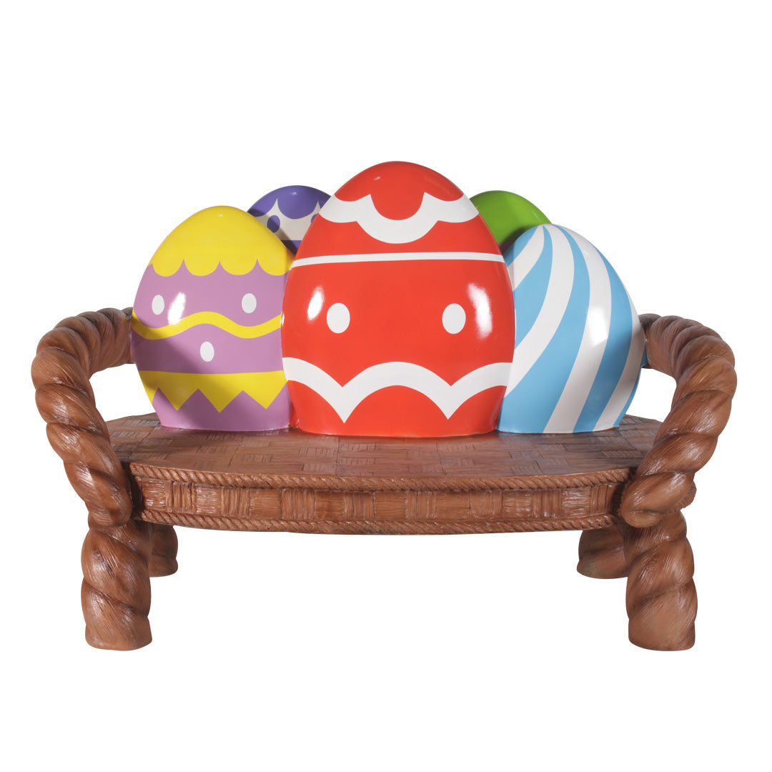 Easter Egg Bench Over Sized Statue