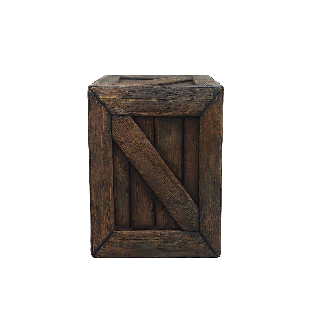Crate Wood Finish Statue