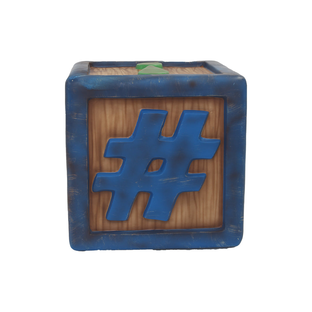Letter Block Sides #,!,?,-,&,@ Over Sized Statue
