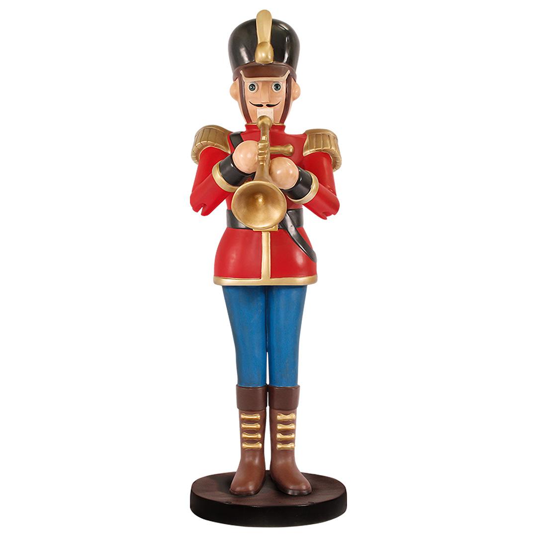 Toy Soldier Playing Trumpet Life Size Statue