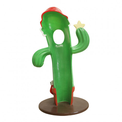 Christmas Cactus Photo Op Statue
