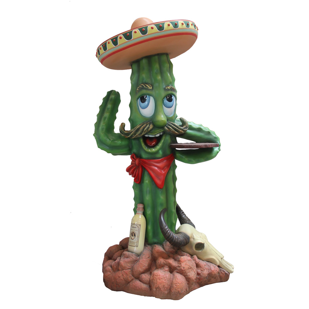 Western Comic Cactus Life Size Statue