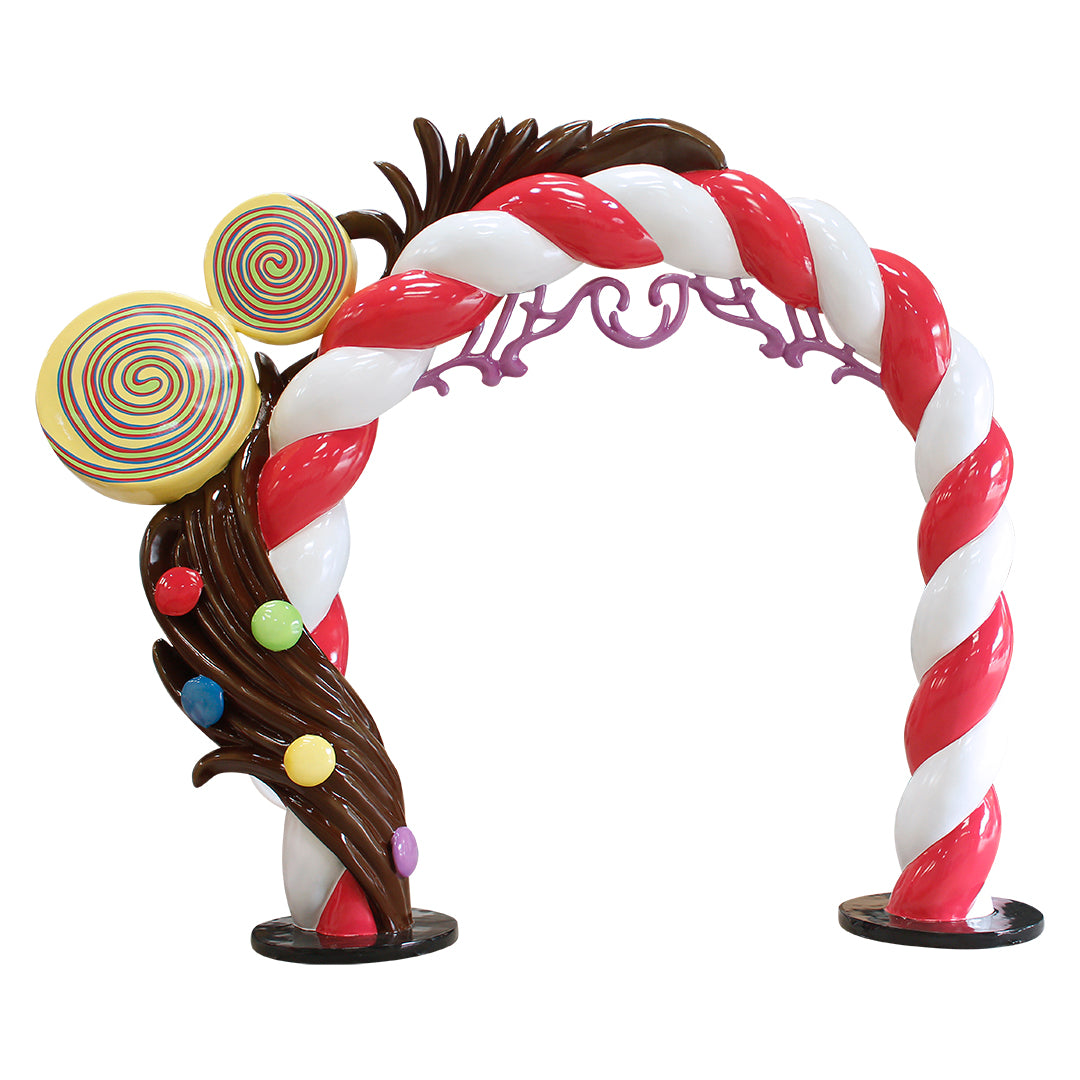 Candy Twist Chocolate Splash Archway Over Sized Statue
